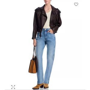 Re/done 90’s high rise loose medium blue jeans size 23